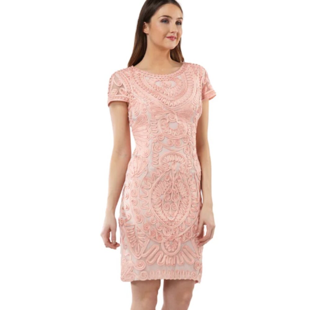 JS Collections midi cocktail dress; size 4
